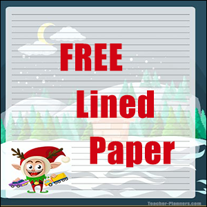 Christmas Writing Paper FREE 05