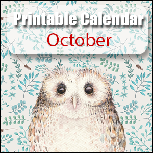 Printable Calendar October