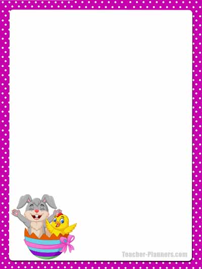 Cute Easter Bunny Stationery - Unlined 7