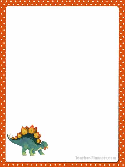 Cute Dinosaur Stationery - Unlined 12