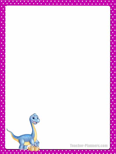Cute Dinosaur Stationery - Unlined 4