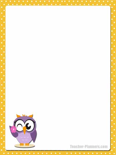 Cute Owl Stationery - Unlined 3