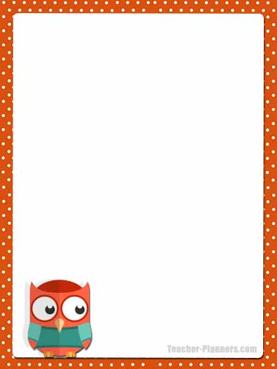 Cute Owl Stationery - Unlined 8