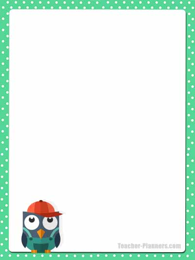 Cute Owl Stationery - Unlined 9