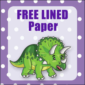 printable dinosaur stationery free
