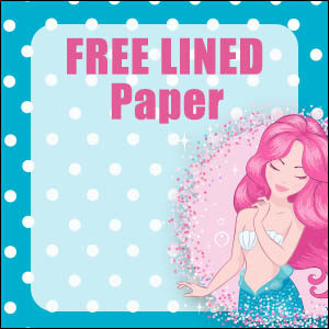 printable mermaid stationery free