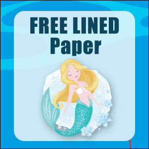 printable mermaid stationery free