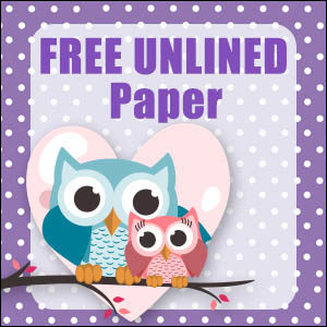 printable owl stationery free