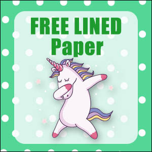 printable unicorn stationery free