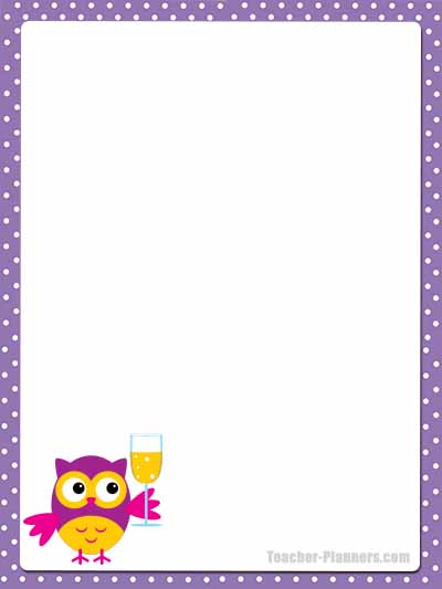 Cute Owl Stationery - Unlined 1