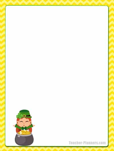 St Patrick's Day Stationery - Unlined