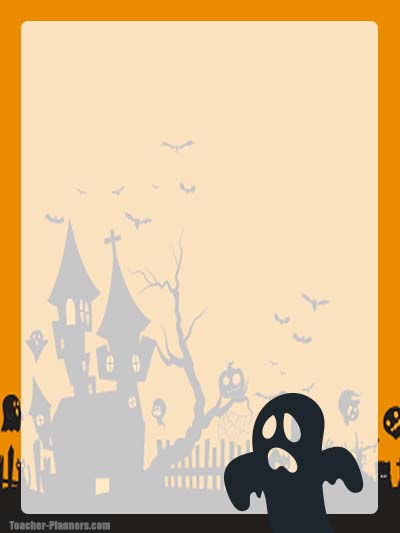 Halloween Stationery 1 - Unlined
