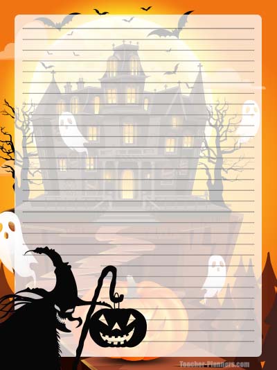 Halloween Stationery -  Free & Printable