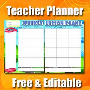 Free Teacher Planner